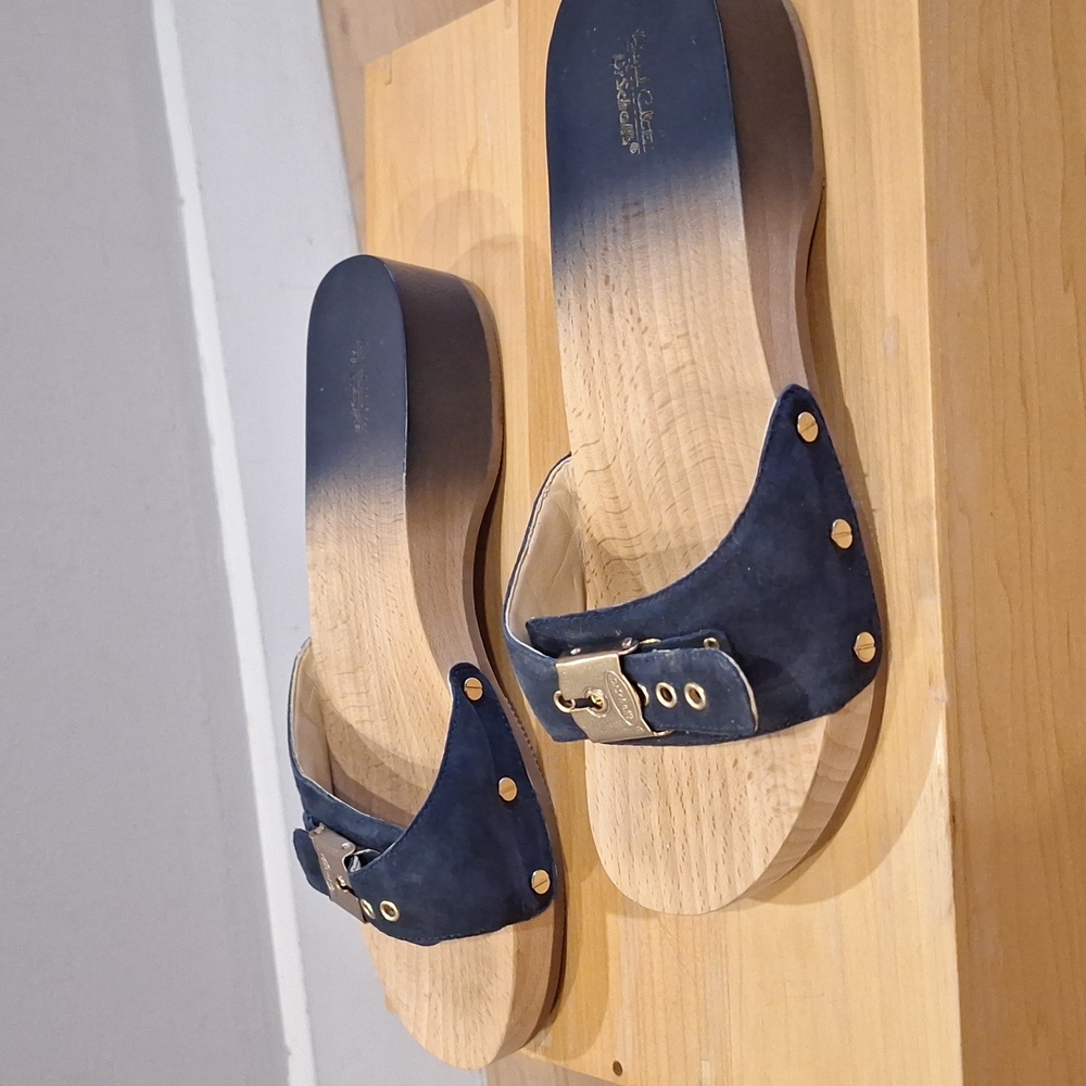Nearly New Dr Scholl's Wood Original Ombre Gradient Navy 7 - Picture 3 of 8